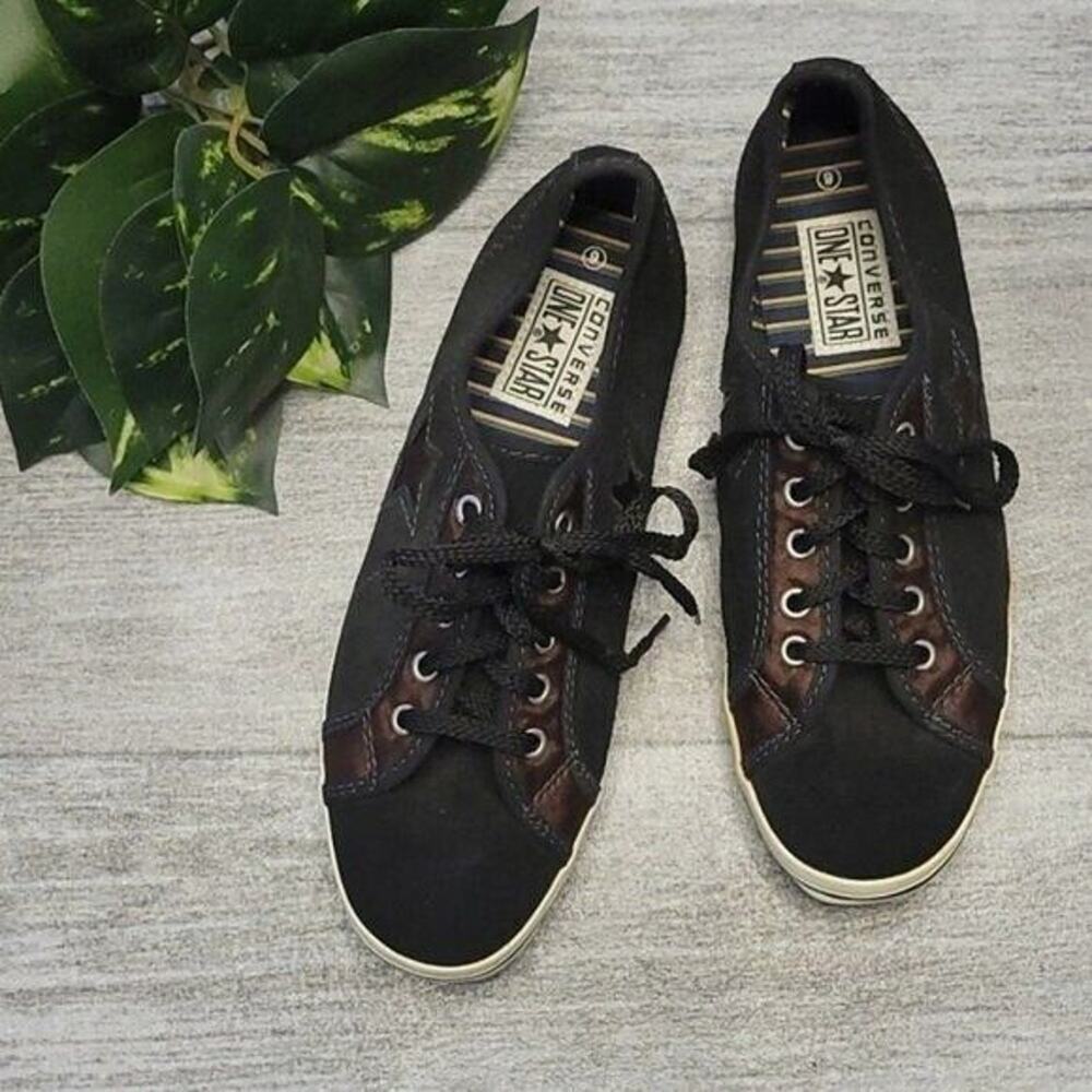 Converse Women's Black and Brown Sneakers